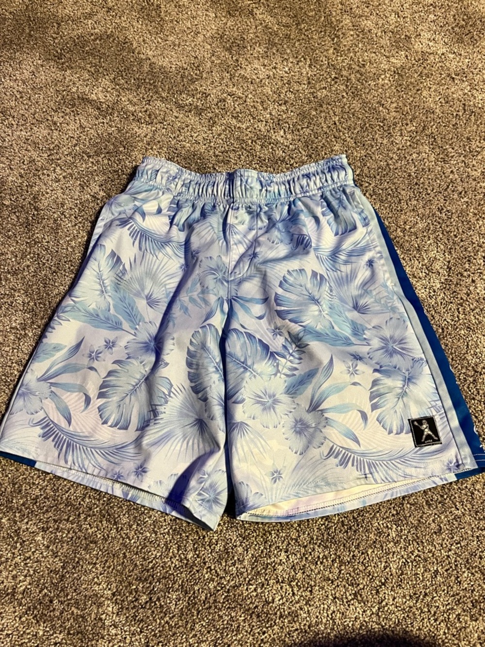 Youth large lacrosse unlimited shorts Hawaiian theme